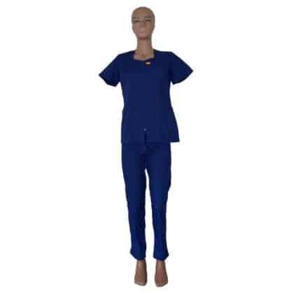 Costum medical de dama albastru ectric