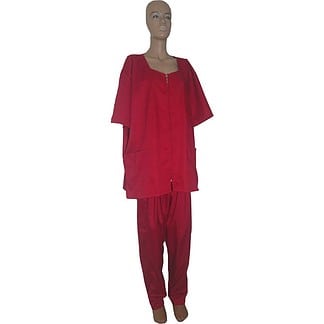 Costum medical de dama rosu5